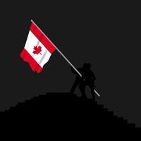 felice giorno del canada, giorno dell'indipendenza del canada. illustrazione vettoriale