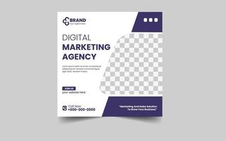 digitale marketing agenzia sociale media e inviare modello vettore
