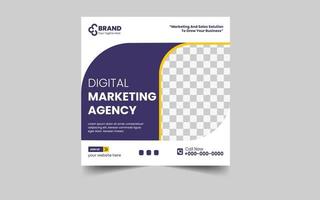 digitale marketing agenzia sociale media e inviare modello vettore