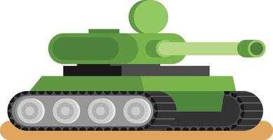 vettore Immagine di un esercito cisterna, cartone animato stile