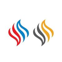 fuoco logo illustrazione vettoriale design