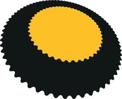 vettore Immagine di giallo e nero forma