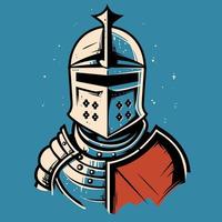 medievale cavaliere illustrazione - logo vettore