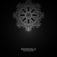 modello di lusso bellissimo sfondo decorativo mandala isolato vettore