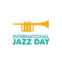 internazionale jazz giorno vettore illustrazione.