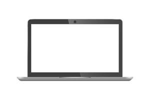 schermo vuoto del computer portatile nero vettore