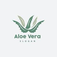 aloe Vera logo, erbaceo pianta vettore, illustrazione simbolo icona semplice design vettore