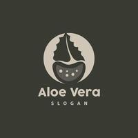 aloe Vera logo, erbaceo pianta vettore, illustrazione simbolo icona semplice design vettore