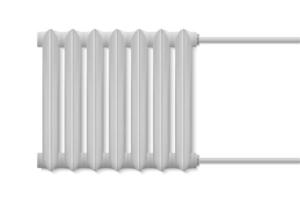 3d realistico riscaldamento batteria. domestico termosifone vettore