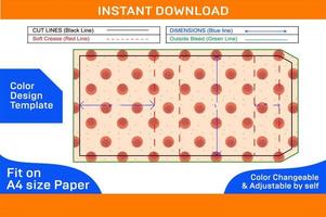 sapone carta slveeve scatola confezione Dieline modello e 3d vettore file colore design modello