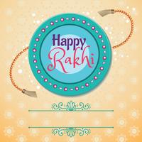 Happy Rakhi Indian Holiday Card vettore