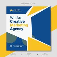 vettore creativo marketing agenzia inviare e modello design