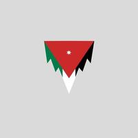 Giordania bandiera icona, illustrazione di nazionale bandiera design con eleganza concetto, Perfetto per indipendenza design vettore