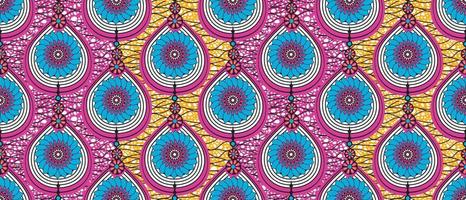 africano cera Stampa modello. senza soluzione di continuità bellissimo kitenge, chitenge, olandese cera, e angara stile. moda design nel colorato. geometrico astratto acqua far cadere modello. africano cera Stampa tessuto. vettore