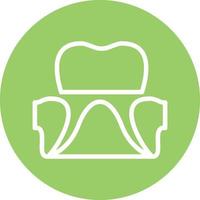 dentale corona vettore icona design