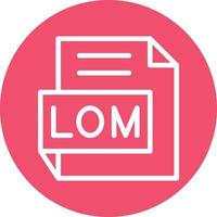 lom vettore icona design