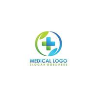disegno dell'illustrazione di vettore del modello di logo medico sanitario