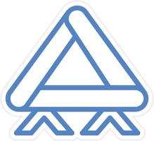 triangolo vettore icona stile