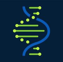 molecola elica spirale genetico codice, contorto dna vettore