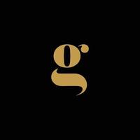 g lettera vettore logo design