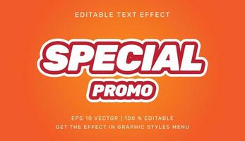 speciale promo modificabile testo effetto modello vettore