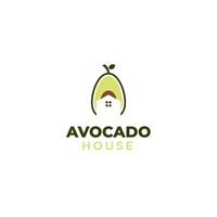 vettore Casa avocado logo design concetto illustrazione idea