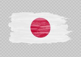 acquerello pittura bandiera di Giappone vettore