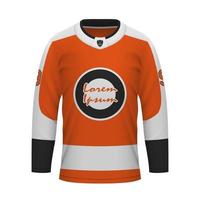 realistico ghiaccio hockey camicia di Filadelfia, maglia modello vettore