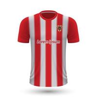 realistico calcio camicia almeria vettore