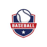 vettore di progettazione del logo di baseball