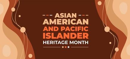 asiatico americano e Pacifico isolano eredità mese sfondo o bandiera design modello celebrare nel Maggio. vettore