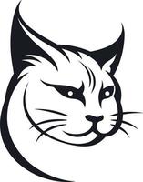 minimalista moderno gatto logo. difficile gatto icona. semplice gatto vettore icona.