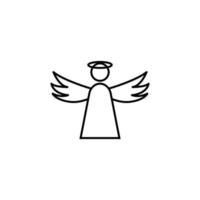 angelo schema vettore icona