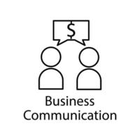 attività commerciale comunicazione vettore icona