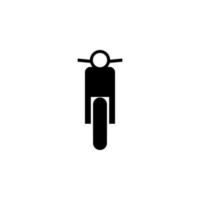 davanti Visualizza moto, trasporto vettore icona