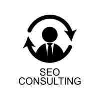 SEO consulenza vettore icona