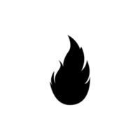 fuoco, fiamma isolato semplice vettore icona