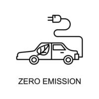 zero emissione vettore icona