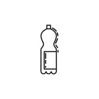 bottiglia di bibita crepuscolo vettore icona