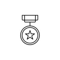 stella medaglia vettore icona