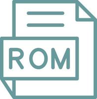 rom vettore icona design