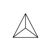 3d triangolo vettore icona