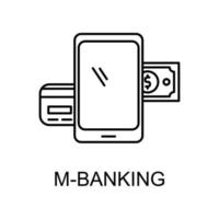 icona vettore mobile banking