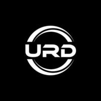 urd lettera logo design nel illustrazione. vettore logo, calligrafia disegni per logo, manifesto, invito, eccetera.