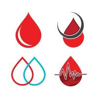 logo di illustrazione del sangue vettore