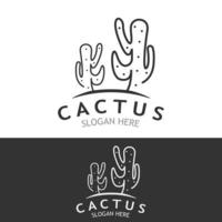 Vintage ▾ cactus albero pianta logo natura disegno, deserto pianta vettore illustrazione