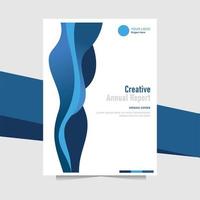 creativo annuale rapporto copertina con moderno stile vettore