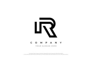 iniziale lettera r logo design vettore con un' semplice design