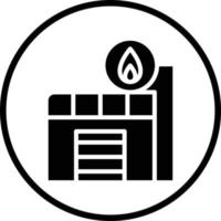 fuoco stazione vettore icona design