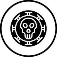 pirata moneta vettore icona design